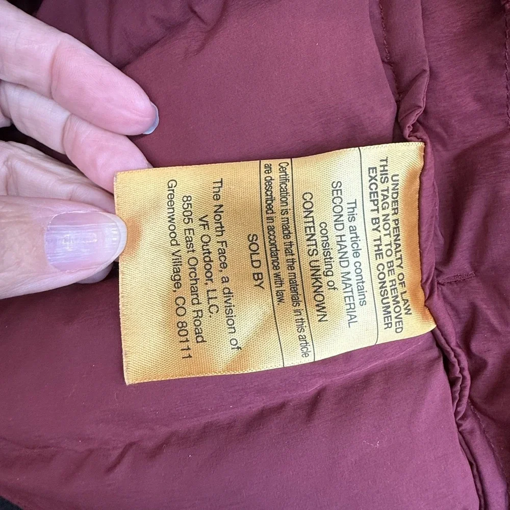 The North Face Renewed Belleview Stretch Down Jacket Mens XL Red 600 Fill